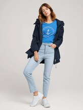 Print T-Shirt mit Bio-Baumwolle - Frauen - mid blue Print T-Shirt mit Bio-Baumwolle - Frauen - mid blue - 3 - TOM TAILOR Denim