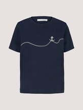 T-Shirt mit Anker Print - Frauen - Sky Captain Blue T-Shirt mit Anker Print - Frauen - Sky Captain Blue - 7 - TOM TAILOR Denim