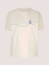 T-Shirt mit Anker Print - Frauen - soft creme beige T-Shirt mit Anker Print - Frauen - soft creme beige - 7 - TOM TAILOR Denim