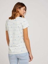 T-Shirt mit Bio-Baumwolle - Frauen - creme stripe anchor print T-Shirt mit Bio-Baumwolle - Frauen - creme stripe anchor print - 2 - TOM TAILOR Denim