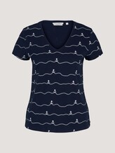 T-Shirt mit Bio-Baumwolle - Frauen - navy stripe anchor T-Shirt mit Bio-Baumwolle - Frauen - navy stripe anchor - 7 - TOM TAILOR Denim