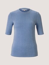 Gestreiftes Slim Fit T-Shirt - Frauen - small blue white stripe Gestreiftes Slim Fit T-Shirt - Frauen - small blue white stripe - 7 - TOM TAILOR Denim