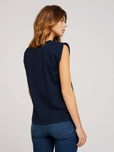 Ärmelloses Shirt mit weiten Schultern - Frauen - Sky Captain Blue Ärmelloses Shirt mit weiten Schultern - Frauen - Sky Captain Blue - 2 - TOM TAILOR Denim