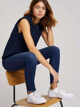 Ärmelloses Shirt mit weiten Schultern - Frauen - Sky Captain Blue Ärmelloses Shirt mit weiten Schultern - Frauen - Sky Captain Blue - 5 - TOM TAILOR Denim