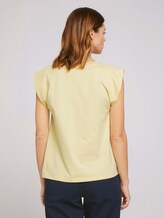 Ärmelloses Shirt mit weiten Schultern - Frauen - soft yellow Ärmelloses Shirt mit weiten Schultern - Frauen - soft yellow - 2 - TOM TAILOR Denim