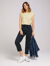 Ärmelloses Shirt mit weiten Schultern - Frauen - soft yellow Ärmelloses Shirt mit weiten Schultern - Frauen - soft yellow - 3 - TOM TAILOR Denim