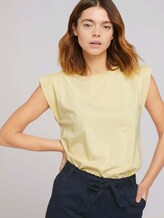 Ärmelloses Shirt mit weiten Schultern - Frauen - soft yellow Ärmelloses Shirt mit weiten Schultern - Frauen - soft yellow - 5 - TOM TAILOR Denim