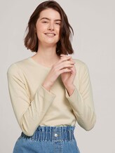 Strukturiertes Sweatshirt - Frauen - soft creme beige Strukturiertes Sweatshirt - Frauen - soft creme beige - 5 - TOM TAILOR Denim