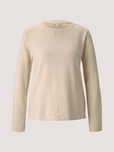 Strukturiertes Sweatshirt - Frauen - soft creme beige Strukturiertes Sweatshirt - Frauen - soft creme beige - 7 - TOM TAILOR Denim