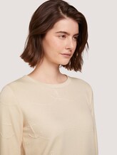 Strukturiertes Sweatshirt - Frauen - soft creme beige Strukturiertes Sweatshirt - Frauen - soft creme beige - 9 - TOM TAILOR Denim