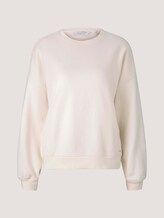 Oversized SweaT-Shirt mit Bio-Baumwolle - Frauen - soft creme beige Oversized SweaT-Shirt mit Bio-Baumwolle - Frauen - soft creme beige - 7 - TOM TAILOR Denim