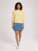 Oversized SweaT-Shirt mit Bio-Baumwolle - Frauen - soft yellow Oversized SweaT-Shirt mit Bio-Baumwolle - Frauen - soft yellow - 3 - TOM TAILOR Denim