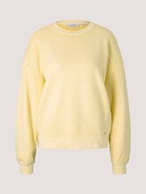 Oversized SweaT-Shirt mit Bio-Baumwolle - Frauen - soft yellow Oversized SweaT-Shirt mit Bio-Baumwolle - Frauen - soft yellow - 7 - TOM TAILOR Denim