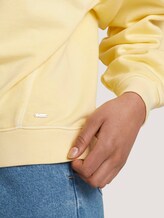 Oversized SweaT-Shirt mit Bio-Baumwolle - Frauen - soft yellow Oversized SweaT-Shirt mit Bio-Baumwolle - Frauen - soft yellow - 9 - TOM TAILOR Denim