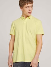 patterned polo shirt made with organic cotton - Men - yellow mini ship print patterned polo shirt made with organic cotton - Men - yellow mini ship print - 5 - TOM TAILOR Denim