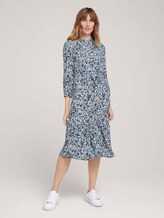 Midi Blusenkleid mit Blumen - Frauen - navy floral design Midi Blusenkleid mit Blumen - Frauen - navy floral design - 1 - TOM TAILOR