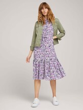 Midi blouse dress with flowers - Women - offwhite floral design Midi blouse dress with flowers - Women - offwhite floral design - 3 - TOM TAILOR