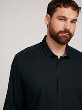 Fein gemustertes Hemd - Männer - Black Fein gemustertes Hemd - Männer - Black - 9 - Men Plus