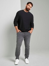 geribbelde trui - Mannen - Black geribbelde trui - Mannen - Black - 3 - Men Plus
