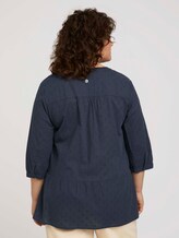 gemusterte Tunikabluse - Frauen - Sky Captain Blue gemusterte Tunikabluse - Frauen - Sky Captain Blue - 2 - My True Me