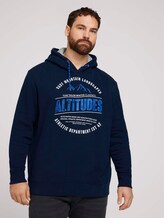 Hoodie met print - Mannen - Sky Captain Blue Hoodie met print - Mannen - Sky Captain Blue - 1 - Men Plus