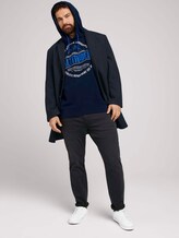 Hoodie met print - Mannen - Sky Captain Blue Hoodie met print - Mannen - Sky Captain Blue - 3 - Men Plus