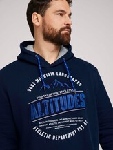 Hoodie met print - Mannen - Sky Captain Blue Hoodie met print - Mannen - Sky Captain Blue - 9 - Men Plus