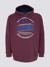 Hoodie mit Print - Männer - Dusty Wildberry Red Hoodie mit Print - Männer - Dusty Wildberry Red - 7 - Men Plus