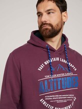 Hoodie mit Print - Männer - Dusty Wildberry Red Hoodie mit Print - Männer - Dusty Wildberry Red - 9 - Men Plus