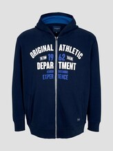 Sweatjacke mit Brustprint - Männer - Sky Captain Blue Sweatjacke mit Brustprint - Männer - Sky Captain Blue - 7 - Men Plus