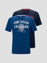 T-Shirt mit Print im Doppelpack - Männer - Dark Blue T-Shirt mit Print im Doppelpack - Männer - Dark Blue - 7 - TOM TAILOR