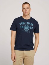 T-Shirt mit Print im Doppelpack - Männer - Tarmac Grey T-Shirt mit Print im Doppelpack - Männer - Tarmac Grey - 55 - TOM TAILOR