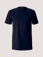 Basic T-Shirt aus Baumwolle - Männer - Sky Captain Blue Basic T-Shirt aus Baumwolle - Männer - Sky Captain Blue - 7 - TOM TAILOR Denim