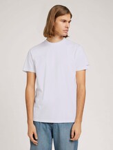 Basic T-Shirt aus Baumwolle - Männer - White Basic T-Shirt aus Baumwolle - Männer - White - 1 - TOM TAILOR Denim