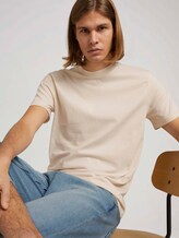 Basic T-Shirt aus Baumwolle - Männer - light almond Basic T-Shirt aus Baumwolle - Männer - light almond - 5 - TOM TAILOR Denim