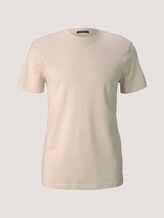 Basic T-Shirt aus Baumwolle - Männer - light almond Basic T-Shirt aus Baumwolle - Männer - light almond - 7 - TOM TAILOR Denim