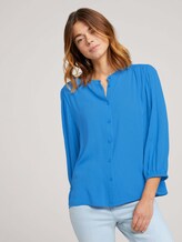 Bluse mit Ballonärmeln - Frauen - mid blue Bluse mit Ballonärmeln - Frauen - mid blue - 1 - TOM TAILOR Denim