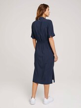 Midi Blusenkleid mit LENZING™ ECOVERO™ - Frauen - Sky Captain Blue Midi Blusenkleid mit LENZING™ ECOVERO™ - Frauen - Sky Captain Blue - 2 - TOM TAILOR Denim