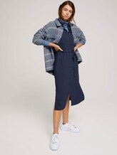 Midi Blusenkleid mit LENZING™ ECOVERO™ - Frauen - Sky Captain Blue Midi Blusenkleid mit LENZING™ ECOVERO™ - Frauen - Sky Captain Blue - 3 - TOM TAILOR Denim