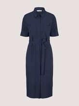 Midi Blusenkleid mit LENZING™ ECOVERO™ - Frauen - Sky Captain Blue Midi Blusenkleid mit LENZING™ ECOVERO™ - Frauen - Sky Captain Blue - 7 - TOM TAILOR Denim