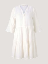 Babydoll Minikleid mit Bio-Baumwolle - Frauen - Gardenia White Babydoll Minikleid mit Bio-Baumwolle - Frauen - Gardenia White - 7 - TOM TAILOR Denim