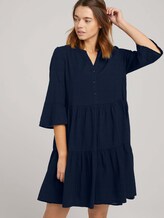 Babydoll Minikleid mit Bio-Baumwolle - Frauen - Sky Captain Blue Babydoll Minikleid mit Bio-Baumwolle - Frauen - Sky Captain Blue - 5 - TOM TAILOR Denim