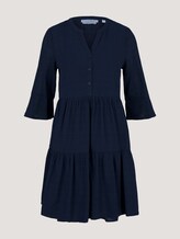 Babydoll Minikleid mit Bio-Baumwolle - Frauen - Sky Captain Blue Babydoll Minikleid mit Bio-Baumwolle - Frauen - Sky Captain Blue - 7 - TOM TAILOR Denim
