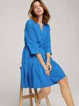 Babydoll Minikleid mit Bio-Baumwolle - Frauen - mid blue Babydoll Minikleid mit Bio-Baumwolle - Frauen - mid blue - 5 - TOM TAILOR Denim