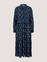 Gemustertes Blusenkleid mit Volants - Frauen - navy anchor print Gemustertes Blusenkleid mit Volants - Frauen - navy anchor print - 7 - TOM TAILOR Denim