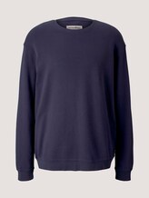 strukturiertes Sweatshirt - Männer - Sky Captain Blue strukturiertes Sweatshirt - Männer - Sky Captain Blue - 7 - TOM TAILOR Denim