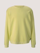 strukturiertes Sweatshirt - Männer - cream yellow strukturiertes Sweatshirt - Männer - cream yellow - 7 - TOM TAILOR Denim