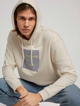 Hoodie mit Bio-Baumwolle - Männer - Soft Beige Solid Hoodie mit Bio-Baumwolle - Männer - Soft Beige Solid - 5 - TOM TAILOR Denim