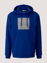 Hoodie mit Bio-Baumwolle - Männer - Shiny Royal Hoodie mit Bio-Baumwolle - Männer - Shiny Royal - 7 - TOM TAILOR Denim