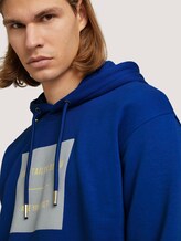 Hoodie mit Bio-Baumwolle - Männer - Shiny Royal Hoodie mit Bio-Baumwolle - Männer - Shiny Royal - 9 - TOM TAILOR Denim